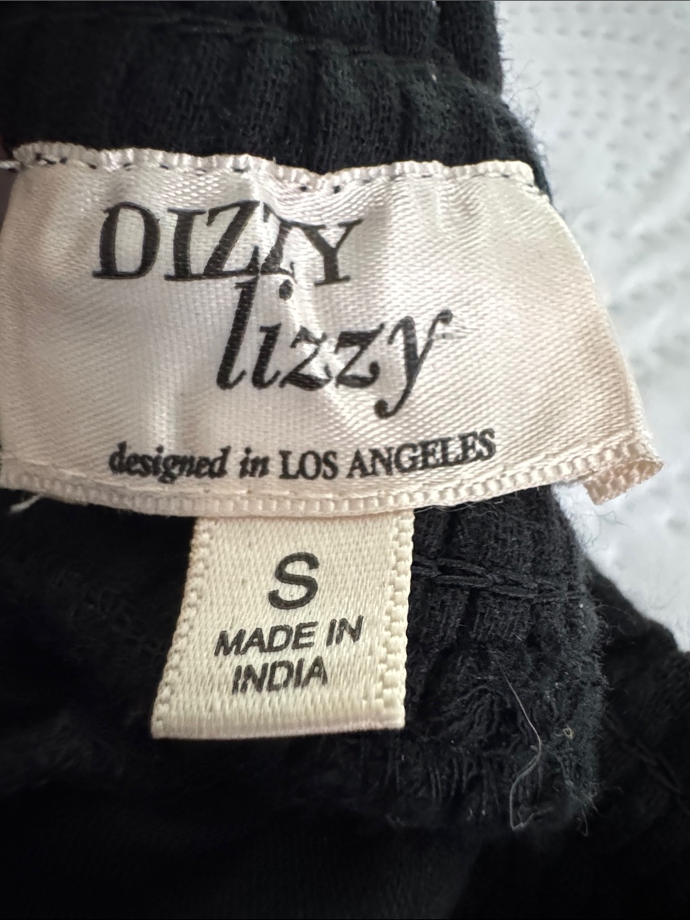 Dizzy Lizzy Black Embroidered Boho Maxi Skirt Size Small - Picture 10 of 12